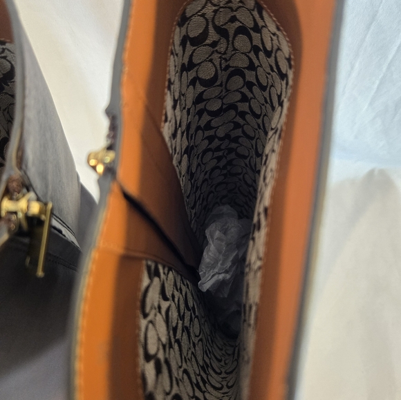 Coach Women's Size 8B Brown Fynn Leather Boots New - Picture 7 of 9